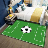 Tapis Rectangulaire Terrain de Football Imprimé – Chambre Enfant 2