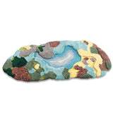 Tapis Forme Irrégulière Floqué Motif Paysage Naturel – Salon & Chambre 5