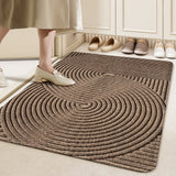 Tapis d'Entrée Spirale Anneau de Fil – Vert, Gris, Kaki 1