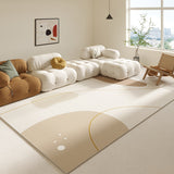 Tapis Rectangulaire Luxe Crème Géométrique – Salon & Chambre 2