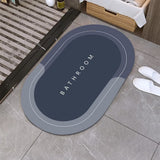 Tapis de Bain Ovale Absorbant Doux – Salle de Bain 10