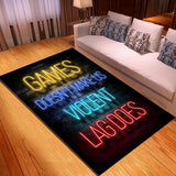 Tapis Rectangulaire Gaming Zone Néon – Bureau & Chambre Gamer 4