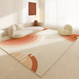 Tapis Rectangulaire Nouveau Style Chinois Abstrait Crème – Salon 2