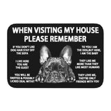 Tapis Entrée Humour Règles de la Maison Chien Imprimé TPE 9