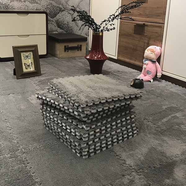 Dalle de Sol Mousse Shaggy Modulable – Set 10 ou 20 Pièces