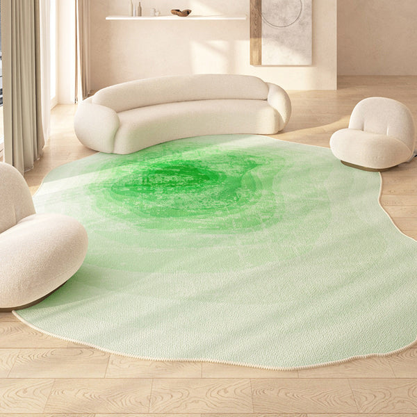Tapis Forme Irrégulière Dégradé Shaggy – Salon & Chambre