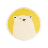 Tapis Rond Cartoon Ours Lavable – Chambre Enfant & Salon 6