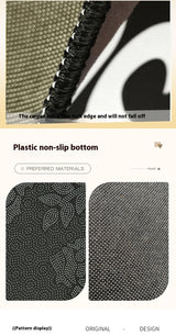 Tapis Rectangulaire Velours Cristal Damier Losanges Noir & Blanc – Salon 6