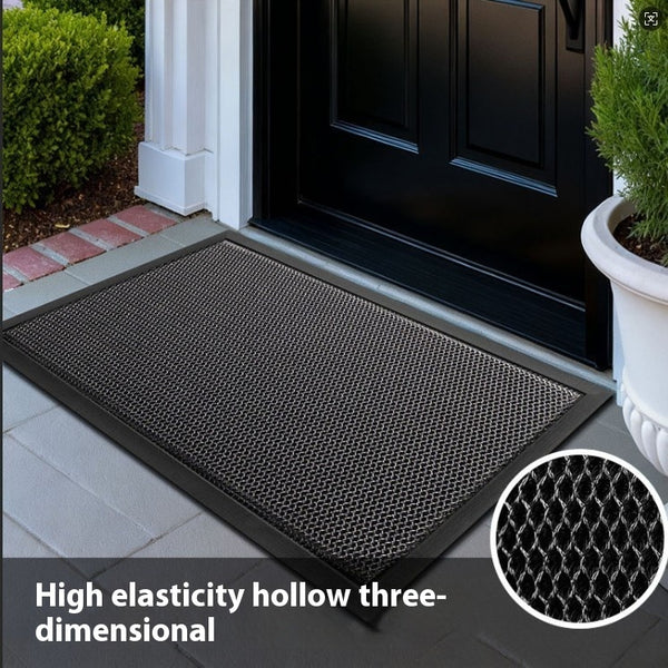 Tapis d'Entrée Extérieur Grattoir – Fibre Polyester Résistante