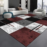 Tapis Rectangulaire Velours Cristal Motif Géométrique Multicolore – Salon & Chambre 9