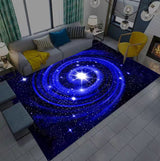 Tapis Galaxie – Motif Ciel Étoilé Cosmos Bleu Violet | Salon Chambre Enfant 7