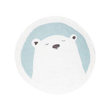 Tapis Rond Cartoon Ours Lavable – Chambre Enfant & Salon 3