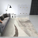 Tapis Rectangulaire Polyester Motif Abstrait Luxe Léger – Salon & Chambre 4