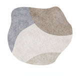 Tapis Rond Abstrait Géométrique Façon Cachemire – Salon 16