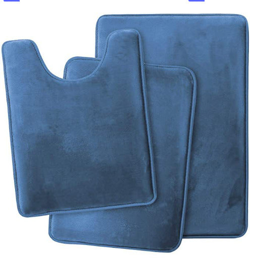 Set 3 Pièces Tapis de Bain Microfibre Antidérapant – Salle de Bain