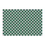 Tapis Rectangulaire Motif Damier Géométrique Optique – Salon & Chambre 5
