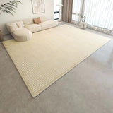 Tapis Rectangulaire Style Crème Géométrique – Salon Table Basse 1