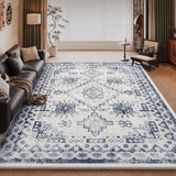 Tapis Persan Bohème Grande Taille Résistant Taches Salon 4