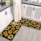 Tapis Cuisine Set 2 Pièces Absorbant Motifs Variés Runner 12