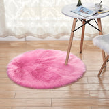 Tapis Rond Moelleux Imitation Fourrure – Plusieurs Couleurs 13
