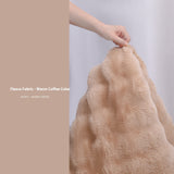 Tapis Rectangulaire Peluche Imitation Lapin Doux – Salon & Chambre 6