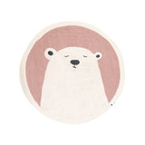 Tapis Rond Cartoon Ours Lavable – Chambre Enfant & Salon 5