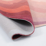 Tapis Forme Irrégulière Laine Vagues Multicolores – Salon & Chambre 4