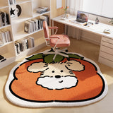 Tapis Forme Œuf au Plat Cartoon Chambre Bureau Kawaii 4