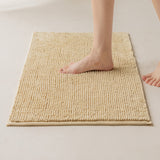 Tapis Chenille Uni Absorbant – Nombreux Coloris Doux | Salle de Bain Entrée 4