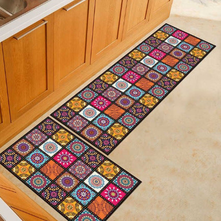 Tapis Runner Cuisine Polyester Motif Décoratif Multicolore – Cuisine & Couloir