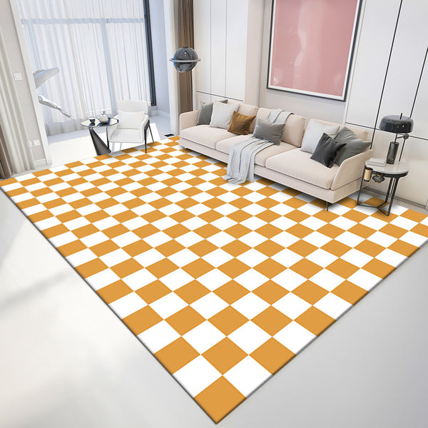 Tapis Rectangulaire Damier Coloré Grand Format