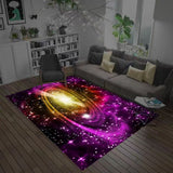 Tapis Galaxie – Motif Ciel Étoilé Cosmos Bleu Violet | Salon Chambre Enfant 5