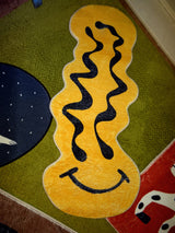 Tapis Forme Smiley Tufté Jaune – Entrée & Chambre 2