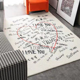 Tapis Rectangulaire Polyester Motif Abstrait Luxe Léger – Salon & Chambre 3