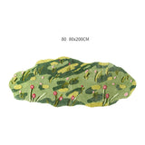 Tapis Irrégulier Nature – Motif Feuilles d'Automne & Fleurs | Salon Chambre 9