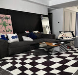 Tapis Damier Marocain – Carreaux Graphiques Multicolore | Salon Chambre 1