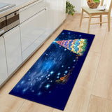 Tapis Runner Noël Fêtes Coloré Cuisine Entrée Lavable 16