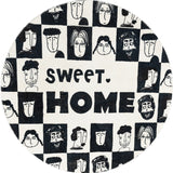 Tapis Rond Polyester Motif Pop Art Typographie – Salon & Chambre 2