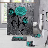 Set Tapis de Bain + Rideau de Douche Imprimé – 3 Pièces 6