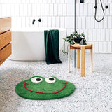 Tapis Grenouille Cartoon – Salle de Bain & Chambre Enfant – Vert Antidérapant 4