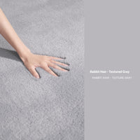 Rabbit Plush Textured Gray