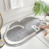 Tapis de Bain Forme Nuage Absorbant – Salle de Bain & Douche 1