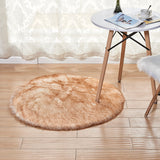 Tapis Rond Moelleux Imitation Fourrure – Plusieurs Couleurs 14