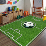 Tapis Rectangulaire Motif Terrain de Sport Enfant – Chambre & Salle de Jeux 7