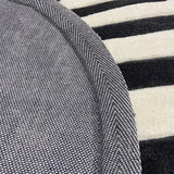 Tapis Forme Irrégulière Lignes Vagues Bleu & Noir – Salon & Chambre 4