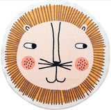 Tapis Rond Enfant Animaux Cartoon Chambre Bébé Rose 6