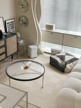 Tapis Rectangulaire Minimaliste – Rayures Naturelles Beige & Crème | Salon Chambre 2