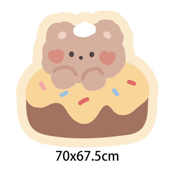 Tapis Kawaii Irrégulier Ours & Sucreries – Chambre Enfant & Ado