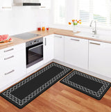 Tapis Cuisine Set 2 Pièces Absorbant Motifs Variés Runner 11