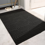 Tapis d'Entrée Anti-taches Résistant en Polypropylène – Gris et Noir 1